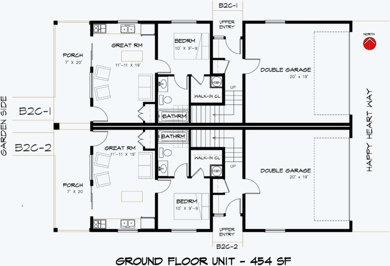 B2c ground unit floor plan