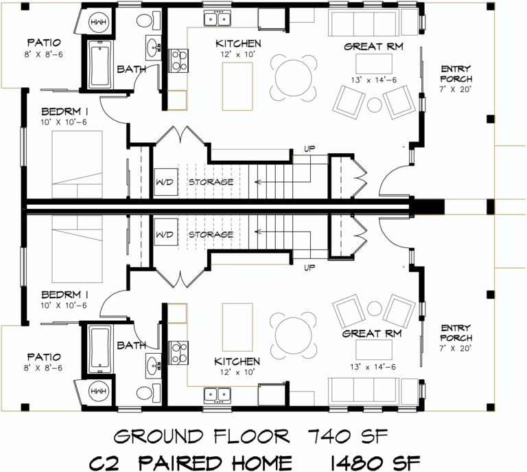 C2 ground floor plan