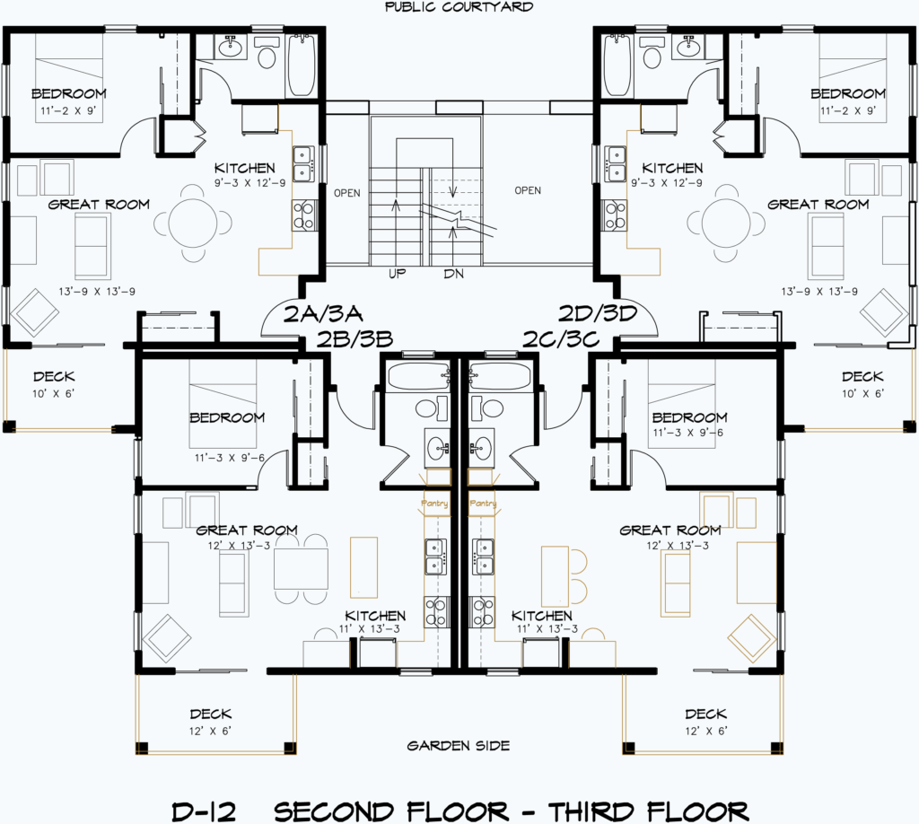 D12 SECOND-THIRD FLR PLANS 12-21-23