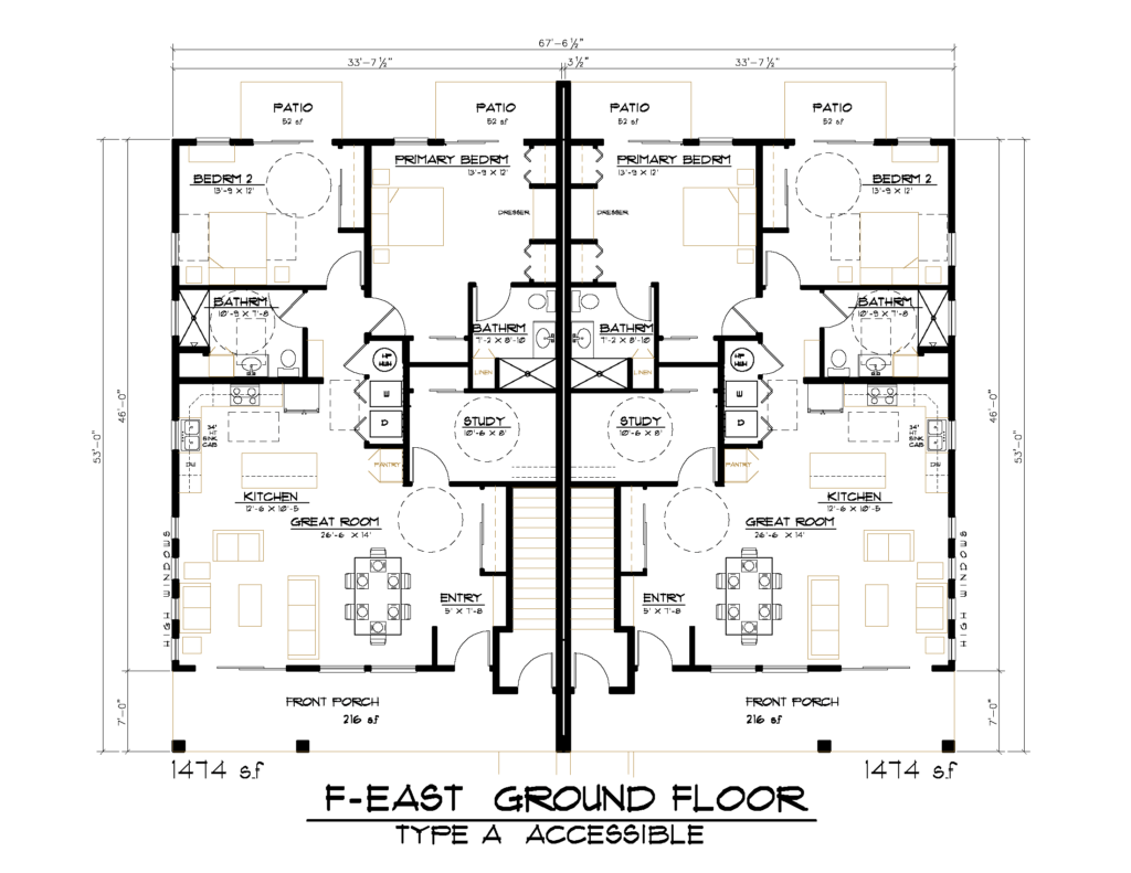 F-EAST GRND FLR Floor Plan 3-12-24