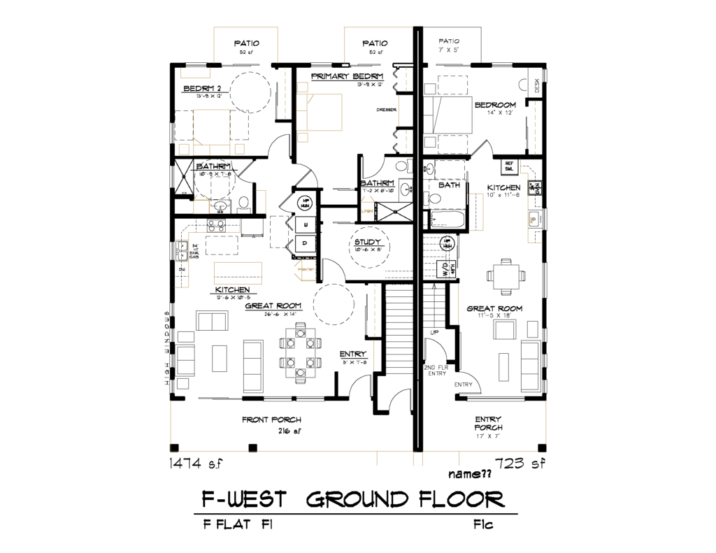 F-WEST GRND FLR Floor Plan 3-12-24