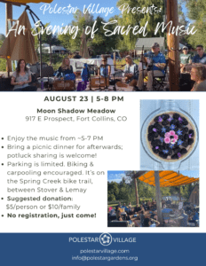 Kirtan at Moonshadow Meadon on Friday, August 23rd